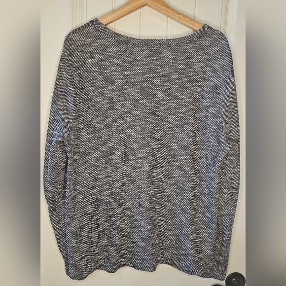 [GAP] Black & White Speckled Long Sleeve Sweater《XL》 - Picture 8 of 15